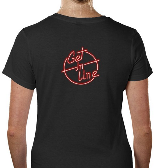Ladies V Neck back