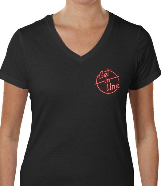 Ladies V Neck front